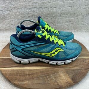 Saucony Grid Mayhem Size 10 Blue Women’s Running Shoe - 15182-3 Neon